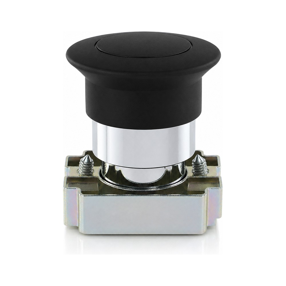 BC21 Black Mushroom Push Button
