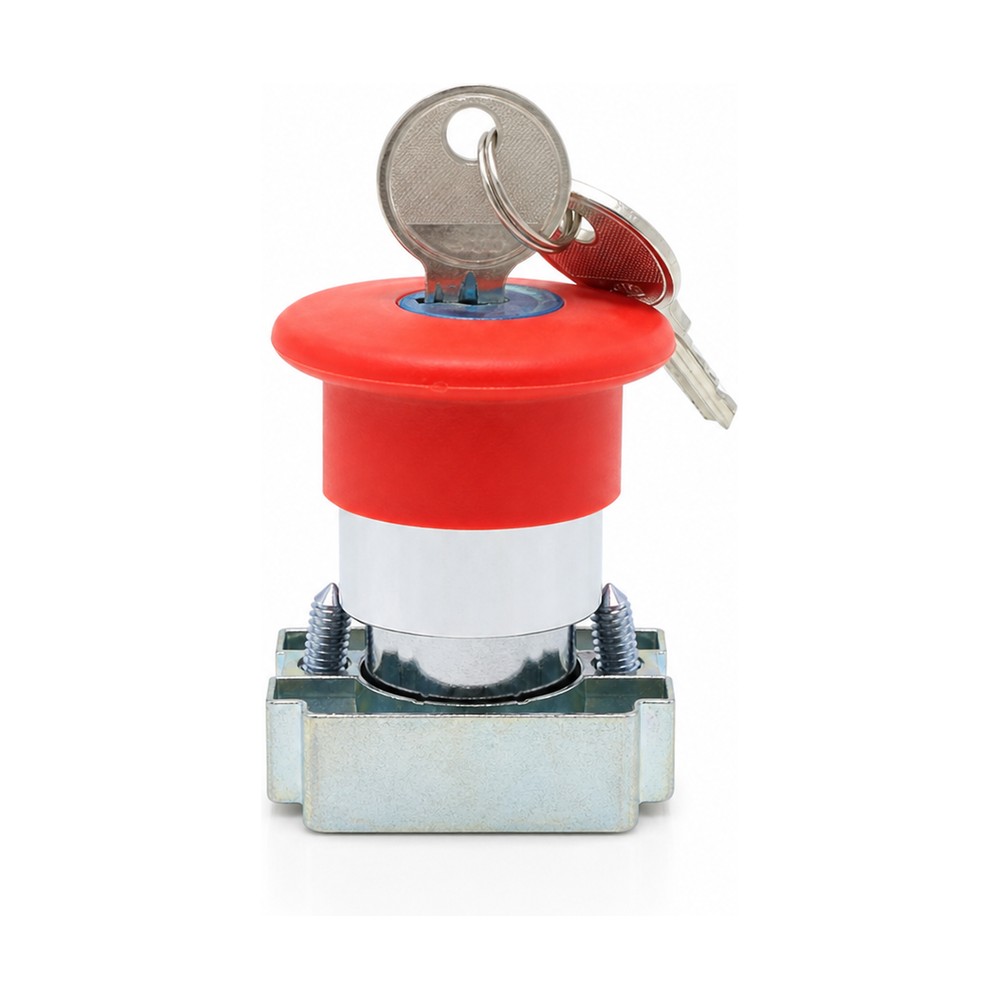 BS142 Red Emergency Stop with Key