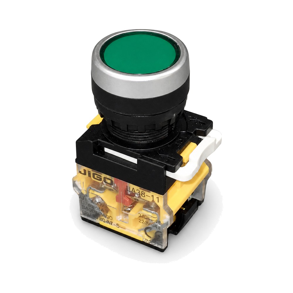 LA38-11 PN GREEN Push Button Switch