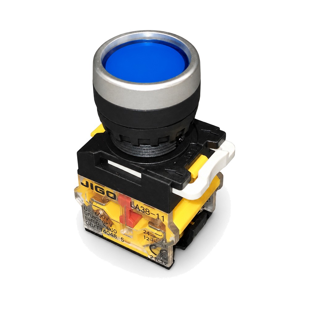 LA38-11 PNZS BLUE LATCHING Push Button Switch