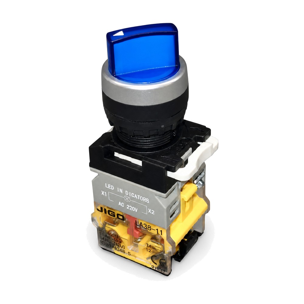 LA38-20 XD31 BLUE 220V-3P SELECTOR SWITCH WITH LED