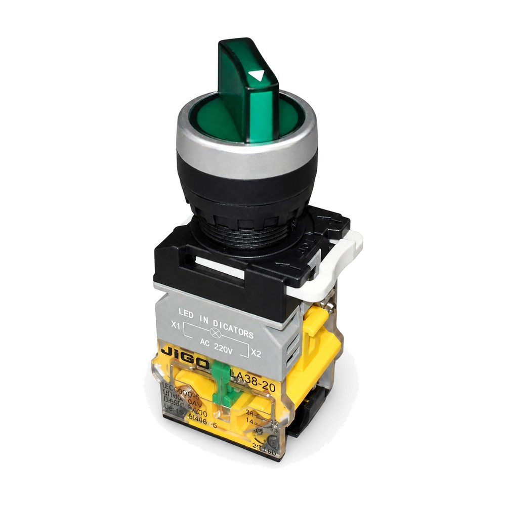 LA38-20 XD31 GREEN 220V-3P SELECTOR SWITCH WITH LED