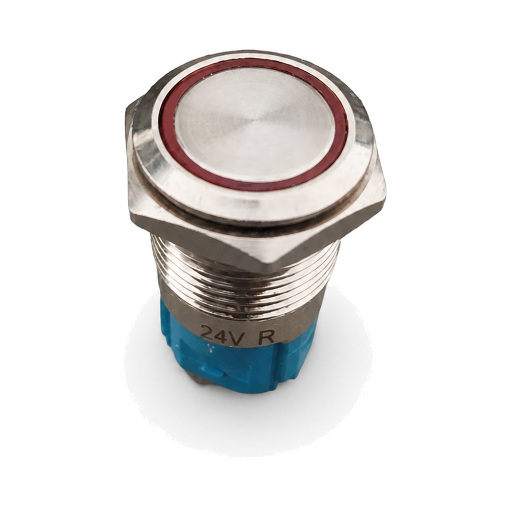 16MM 24V R SPRING RETURN Metal Push Button Switch