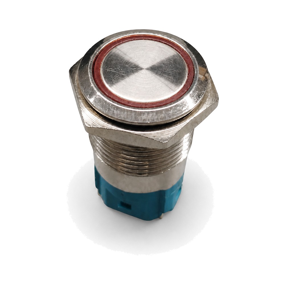 22MM 24V R SPRING RETURN Metal Push Button Switch