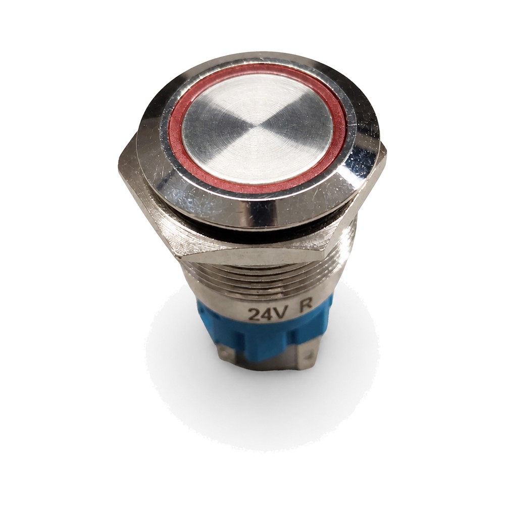 22MM 220V R SPRING RETURN Metal Push Button Switch