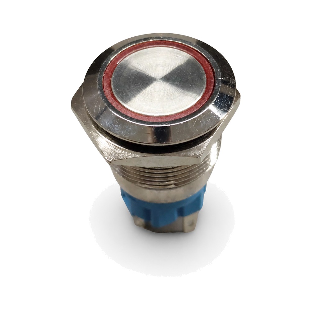 16MM 220V R SPRING RETURN Metal Push Button Switch