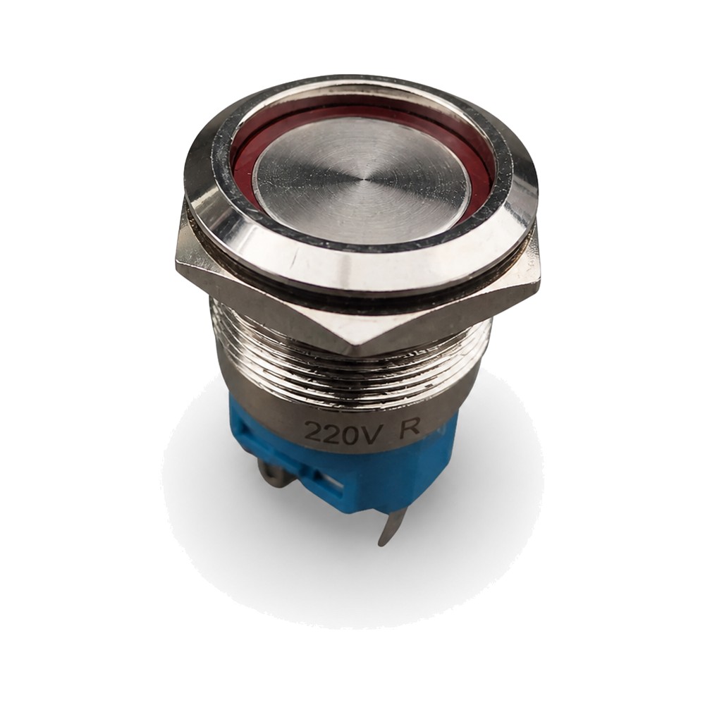 19MM 220V R LATCHING Metal Push Button Switch