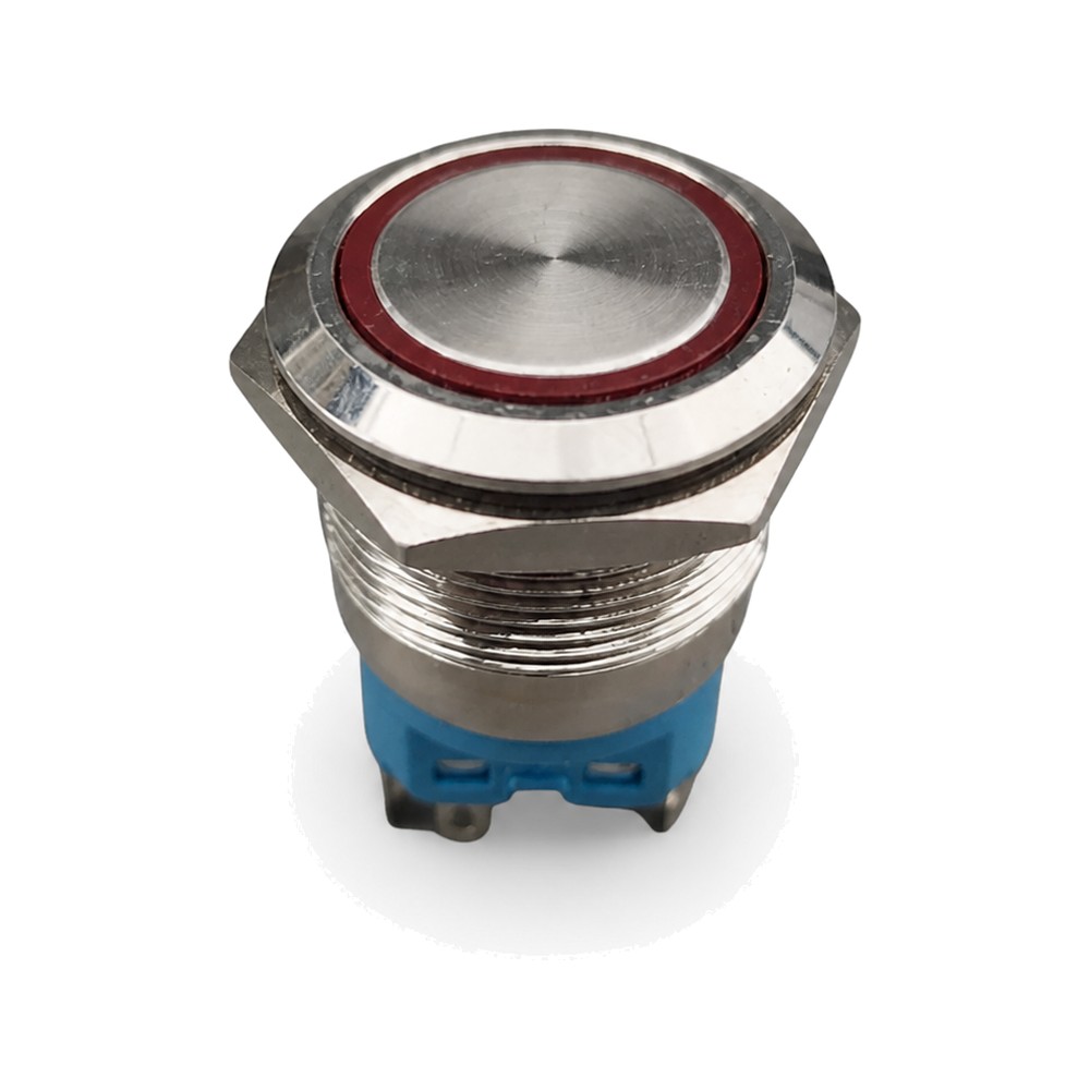 19MM 220V R SPRING RETURN Metal Push Button Switch