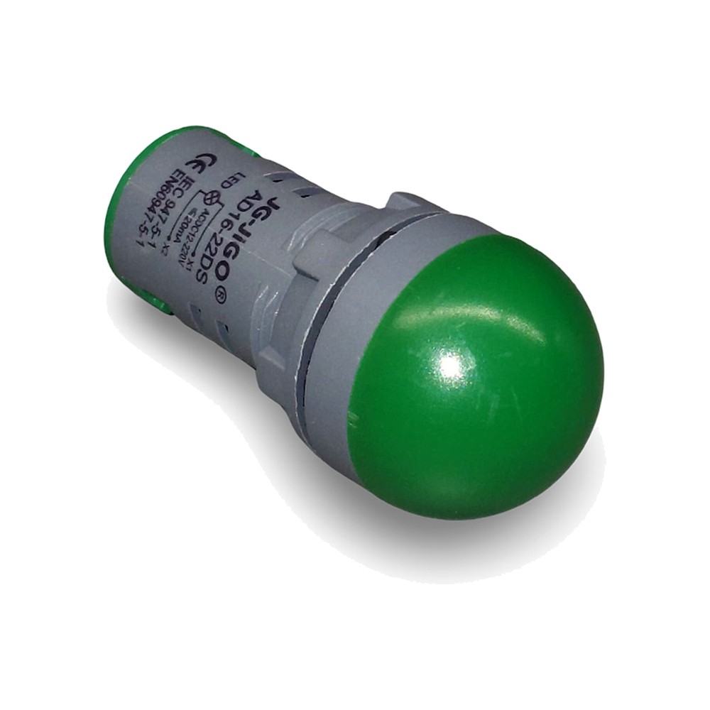 ROUND AD16-22DS GREEN LED Indicator Light