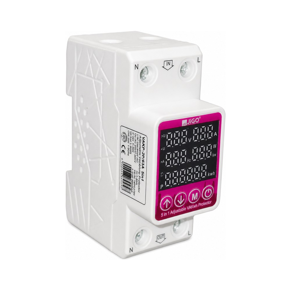 VAKP-2P-63A (5 IN 1) Protection Meter