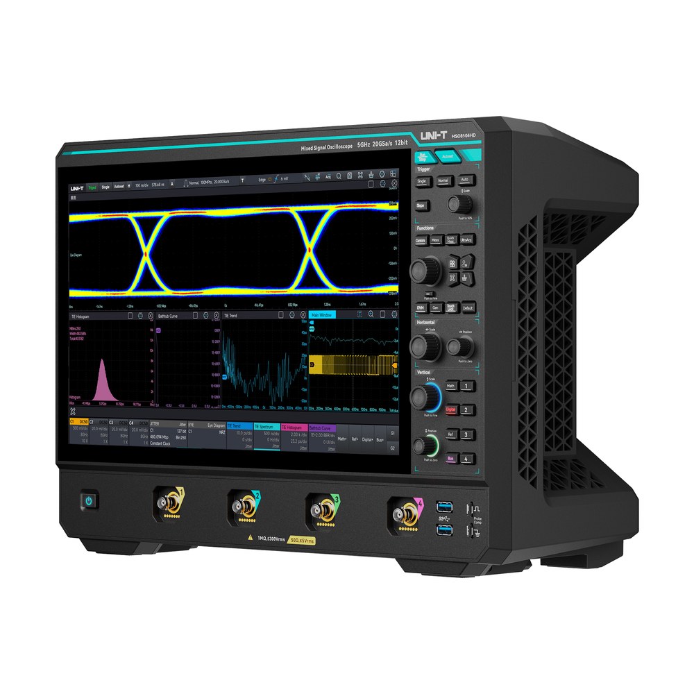 UNI-T MSO8000HD Mixed Signal Oscilloscope (8 GHz, 12-bit)