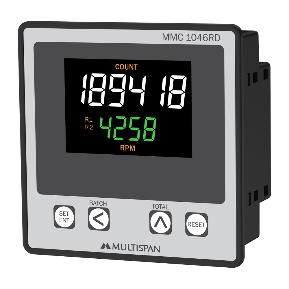 Multispan MMC-1046RD Counter with RPM Display 96x96