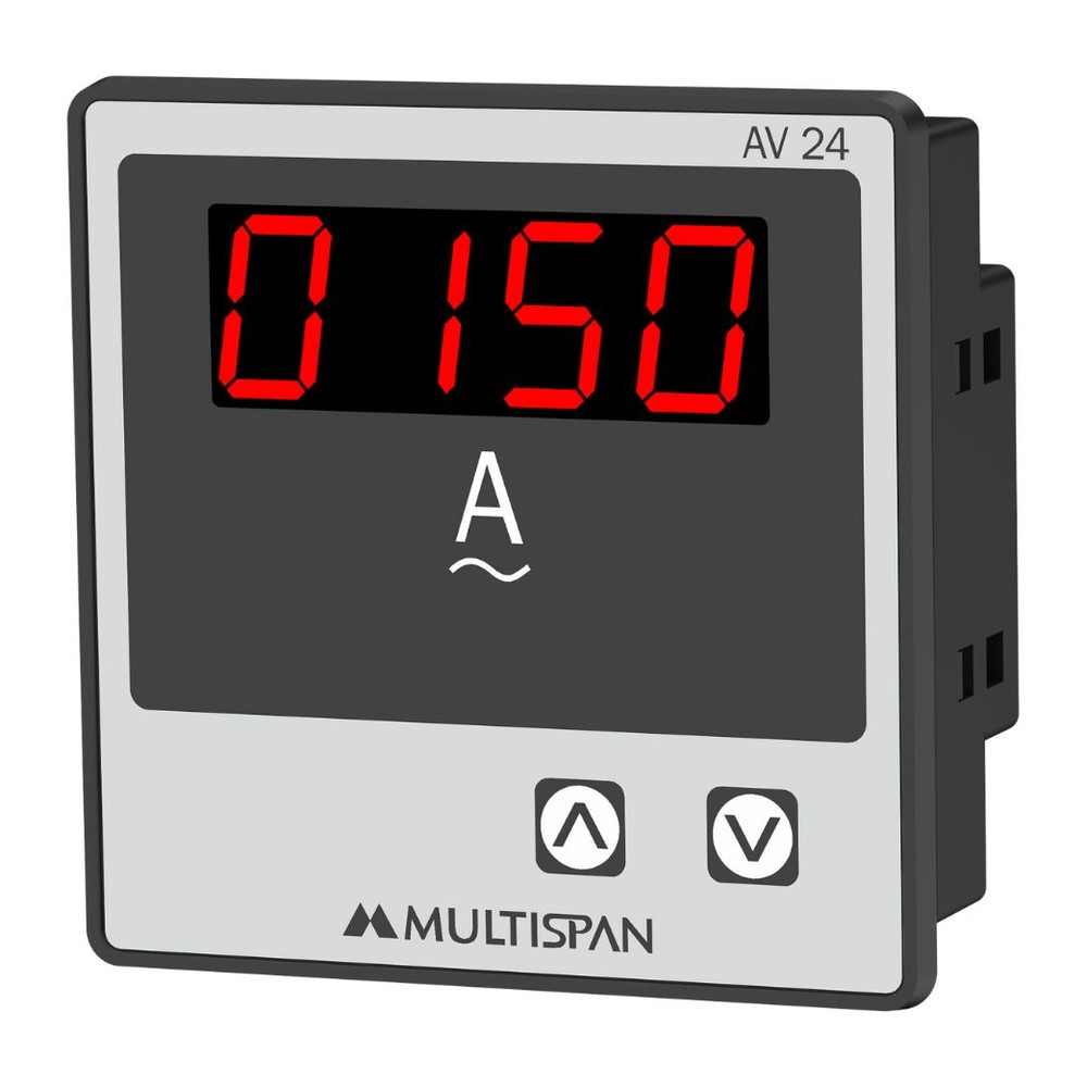 Multispan AV-24 Digital Ammeter CT Operated 72x72