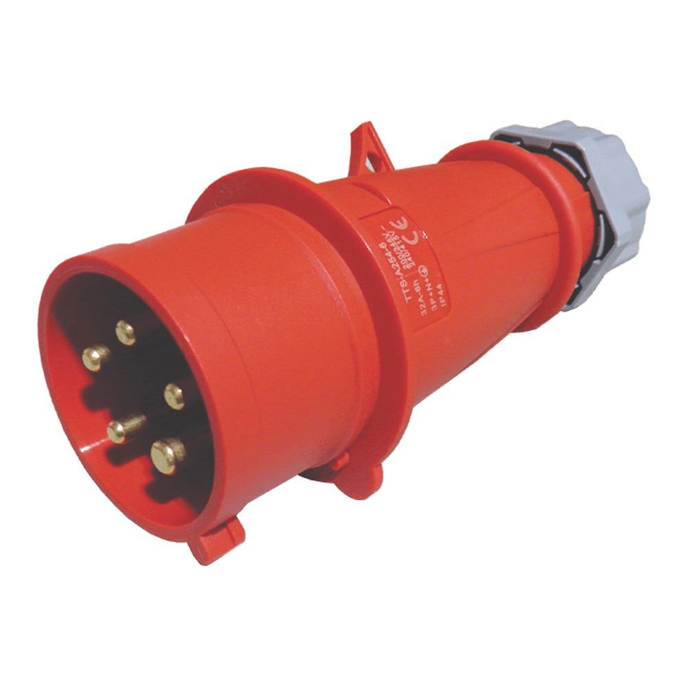 Trinity Touch 32A 5 Pin Industrial Plug IP44 400 V