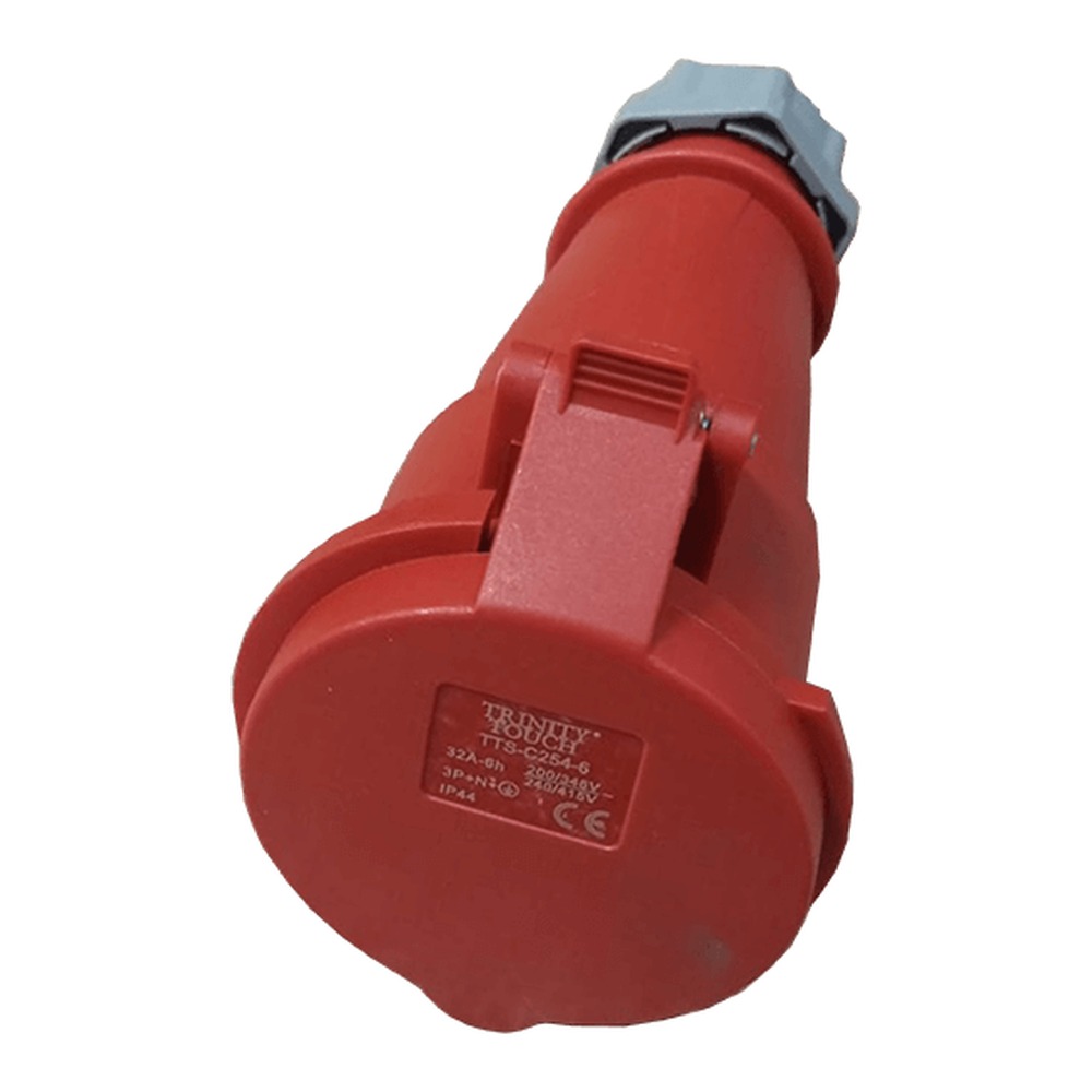 Trinity Touch 32A 5 Pin Straight Connector (Trailing Socket) IP44 400 V