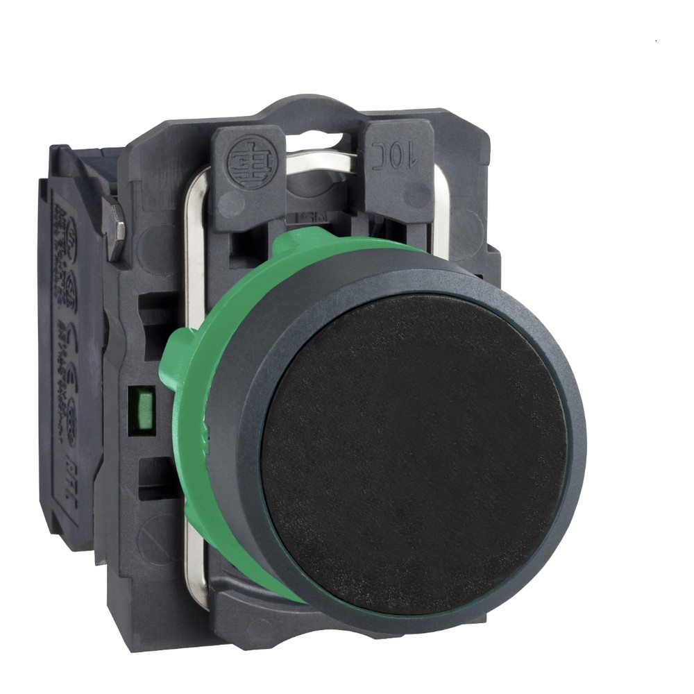 Schneider XB5AA21 Harmony XB5 Push Button Black 22 mm 1 NO Spring Return