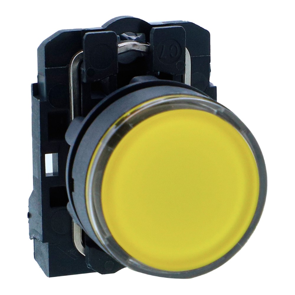 Schneider XB5AW35M1N Harmony XB5 Illuminated Push Button Yellow LED 230–240 V AC