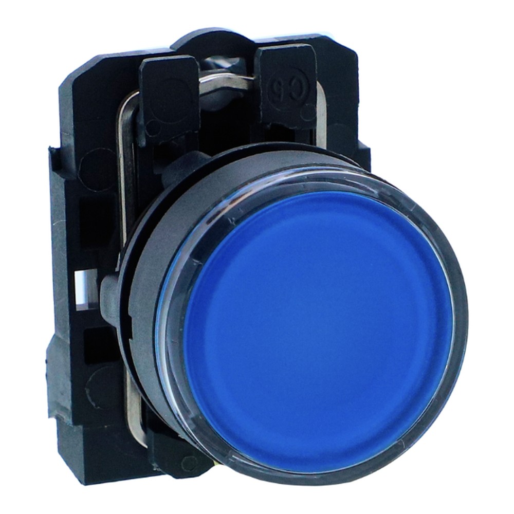 Schneider XB5AW36M1N Harmony XB5 Illuminated Push Button Blue LED 230–240 V AC