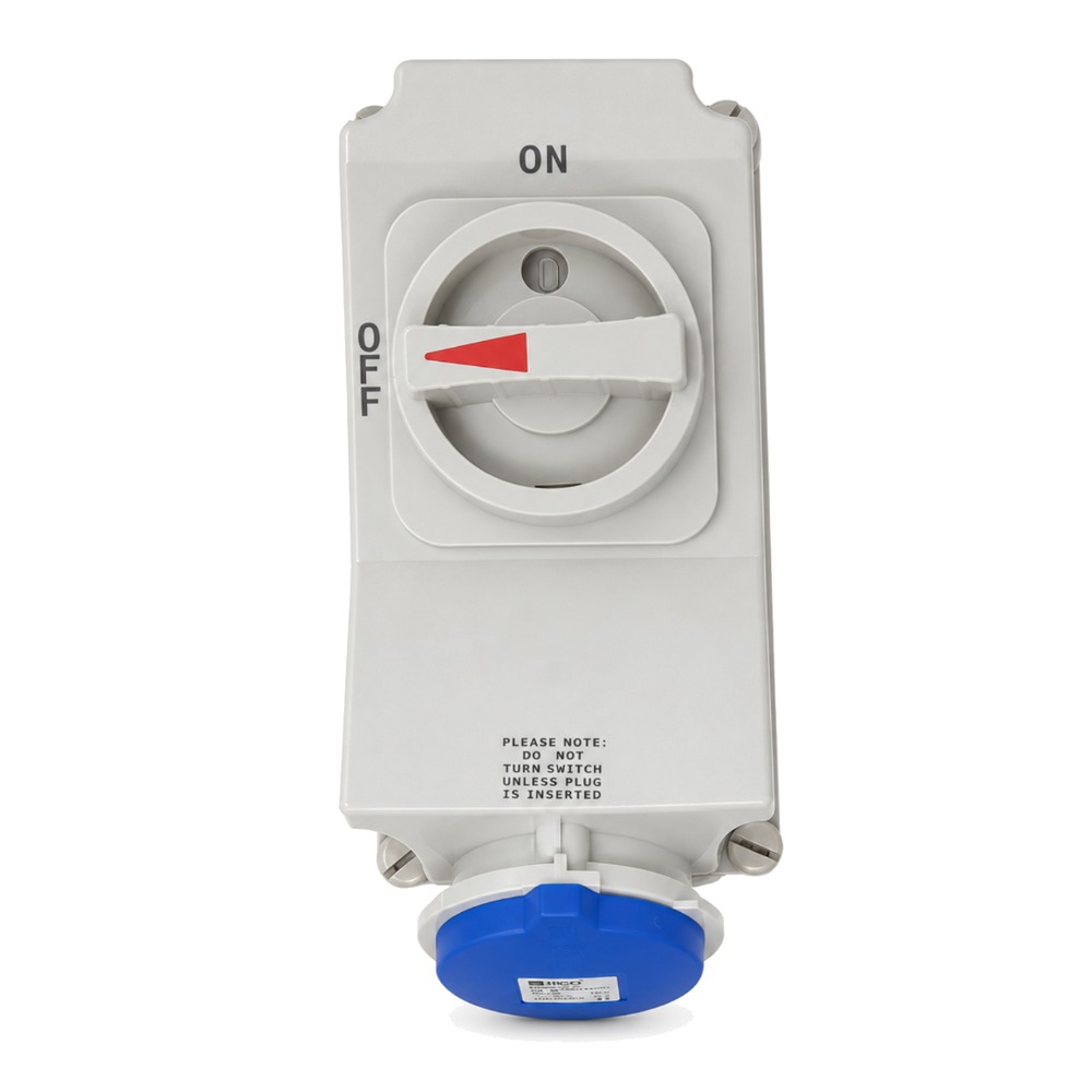 JiGO JG-7274 Interlocked Socket with Switch 16 A 3-pin IP44
