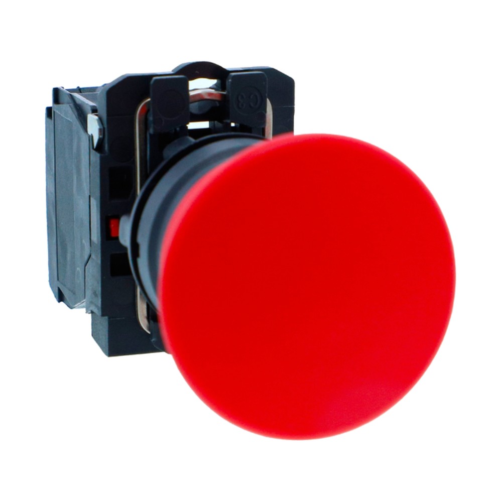 Schneider XB5AC42 Harmony XB5 Mushroom Push Button 40 mm Red Spring Return 1 NC