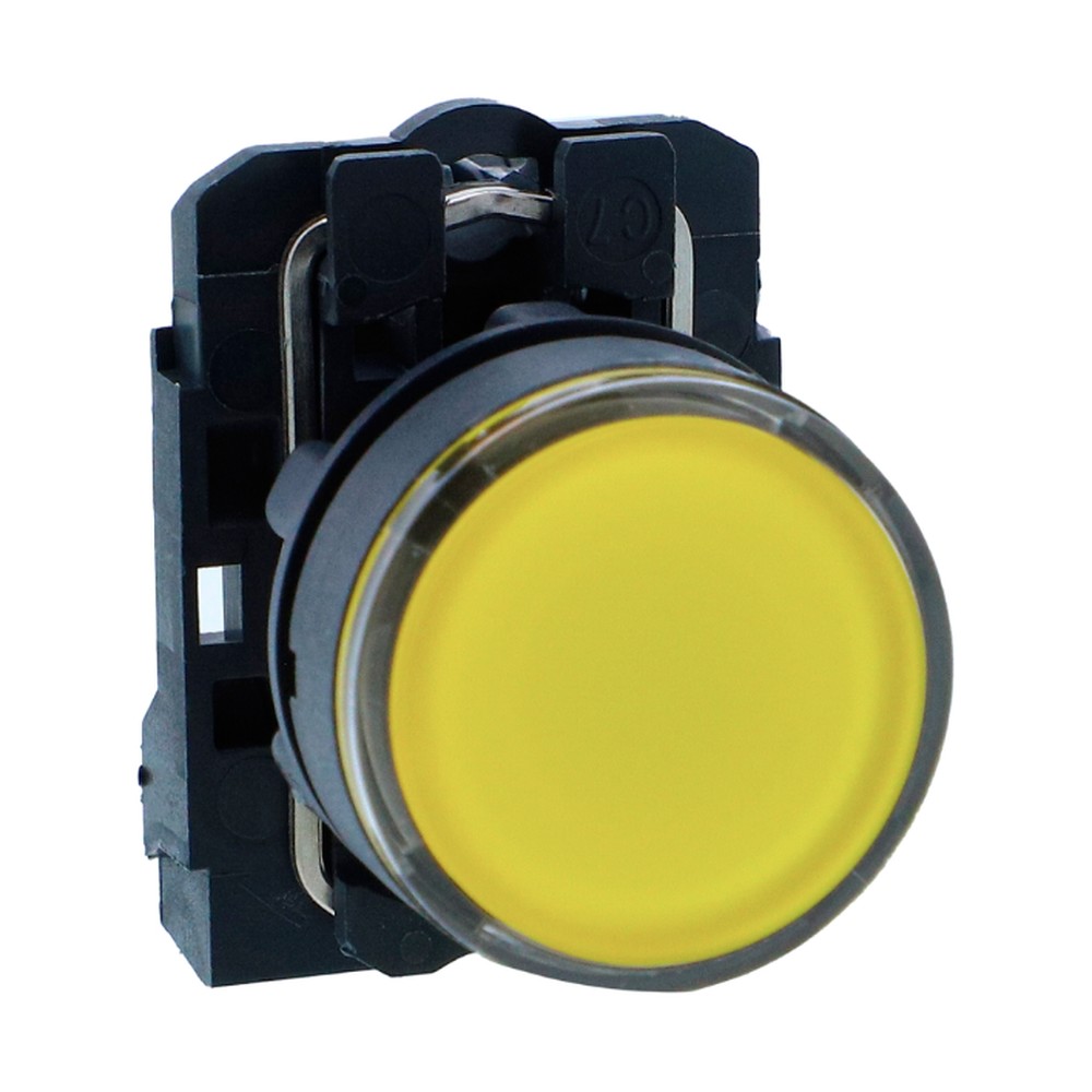 Schneider XB5AW35B1N Harmony XB5 Illuminated Push Button 22 mm Yellow 24 V LED 1 NO + 1 NC