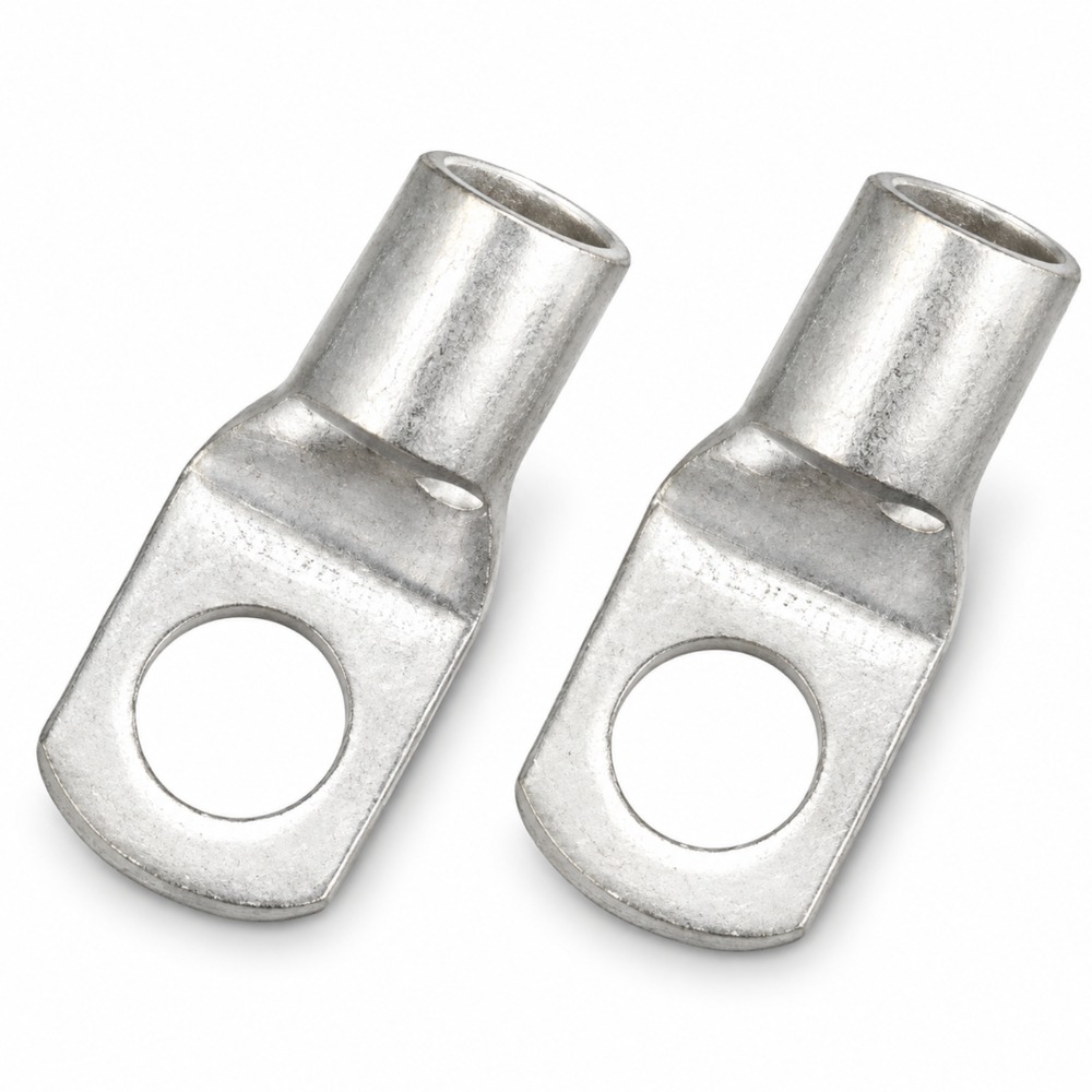 ASCON ACUS-554 Copper Tubular Cable Lug Heavy Duty BS 4579 with Inspection Slot 35 sq mm 10.5 mm Hole